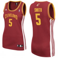 Cleveland Cavaliers &5 J.R. Smith Women Red Jersey