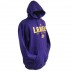 Los Angeles Lakers Primary Logo Synthetic Purple Pullover Hoodie