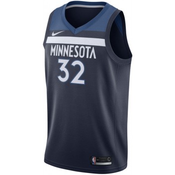 2017-18 Saison Karl-Anthony Towns Minnesota Timberwolves #32 Association maillot Bleu