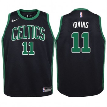 Enfants 2017-18 saison de l'Irving Boston Celtics #11 Déclaration Noir Swing maillots