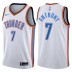 Hommes 2017-18 saison Carmelo Anthony Oklahoma City Thunder &7 Association maillot blanc