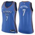 Femmes 2017-18 saison Carmelo Anthony Oklahoma City Thunder &7 Icône Blue Échangiste maillots
