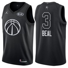 2018 All-Star Hommes Wizards Bradley Beal &3 maillot noir