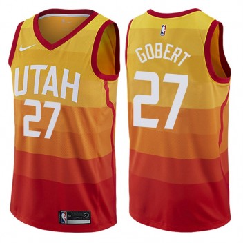 Hommes Rudy gobert Utah Jazz #27 City Édition Rouge Swing maillots