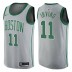 Hommes 2017-18 saison de l'Irving Boston Celtics #11 City Édition Gris Échangistes maillots