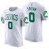 T-shirt maillot avec nom et numéro d'association Jayson Tatum White Association de Boston Celtics # 0 pour hommes