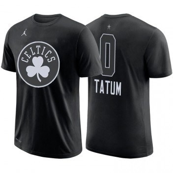 Match des étoiles de la NBA Boston Celtics # 0 Tee shirt Jayson Tatum Noir Player