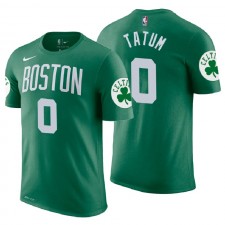 T-shirt en jersey avec nom et numéro d'icône verte Jayson Tatum - T-shirt