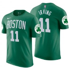 Tee shirt Homme Celtics Boston Celtics # 11 Kyrie Irving Vert Icon avec numéro et numéro