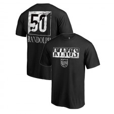 Sacramento Kings Zach Randolph # T-shirt en marbre noir Yin Yang