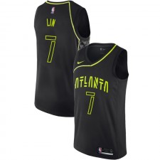 Atlanta Hawks Jeremy Lin # 7 City Edition Maillot Noir