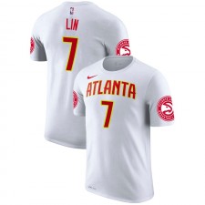 Atlanta Hawks Jeremy Lin # 7 Association T-shirt Blanc
