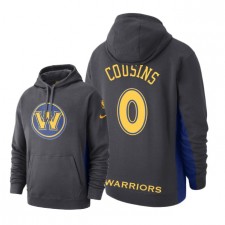 NBA Men Golden State Warriors ^ 0 Cousins ​​DeMarcus remportés à capuche Courtside - Gris