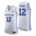NCAA Kentucky Wildcats # 12 Karl-Anthony Towns Maillot de basketball blanc authentique
