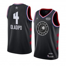 Indiana Pacers # 4 Noir Victor Oladipo 2019 All-Star Game Jersey terminé Homme Jersey