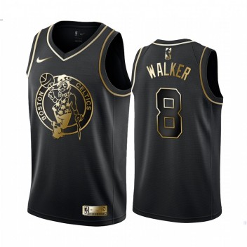 Boston Celtics Kemba Walker Noir Golden Edition Maillot