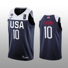 Usa Team Jayson Tatum Navy Maillot 2019 FIBA Basketball World Cup