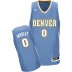 NBA Emmanuel Mudiay Swingman Men's Light Blue Jersey - Adidas Denver Nuggets &0 Road