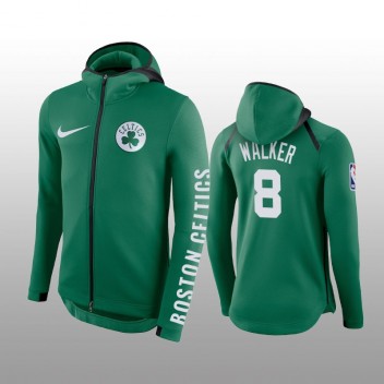 Sweat à capuche zippé Showtime vert des Celtics de Boston Kemba Walker