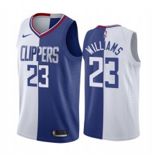 Los Angeles Clippers Lou Williams Blanc Bleu Split Maillot