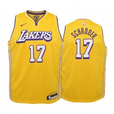 Dennis Schroder Los Angeles Lakers Enfants Or Icon Édition Maillot 2020 Commerce