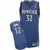 NBA Karl-Anthony Towns Authentic Men's Slate Blue Jersey - Adidas Minnesota Timberwolves &32 Road