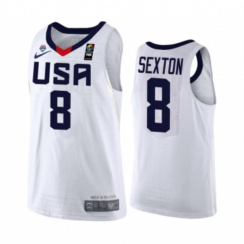 Collin Sexton USA Basketball # 8 Blanc 2016 U17 Championnat du monde MVP Maillot