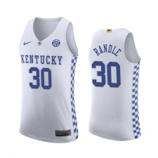 Kentucky Wildcats Julius Randle Blanc Authentique Maillot College Basketball