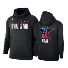 All-Star 2021 Bradley Beal & 3 Conférence orientale Logo Officiel Sweat à capuche Noir Pull