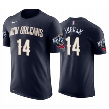 Nouveaux Orléans Pelicans Brandon Ingram & 14 Icône Navy T-shirt