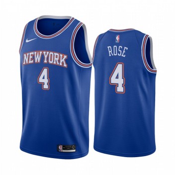 Derrick Rose New York Knicks Bleu Déclaration Édition Maillot