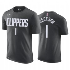 Reggie Jackson 2021 Clippers & 1 Édition gagnée Numéro de nom de T-shirt gris
