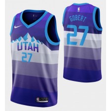 Hommes Utah Jazz Rudy Gobert &27 pourpre Retour X Clty Maillot