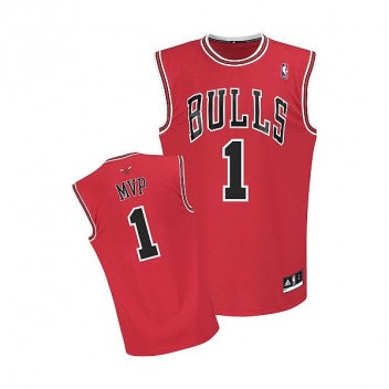 NBA Derrick Rose maillot rouge masculin authentique - Adidas Chicago Bulls # MVP 1 2011