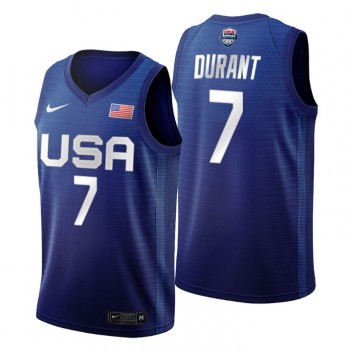 USA Team 2021 Tokyo Olympics Basketball # 7 Kevin Durant Royal Maillot