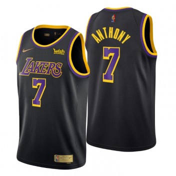 Los Angeles Lakers a gagné Edition # 7 Carmelo Anthony Noir Swingman Maillot