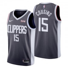 Los Angeles Clippers No. 15 Demarcus Cousins ​​Grey Swingman Edition MAILLOT