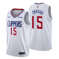 Los Angeles Clippers No. 15 Demarcus Cousins ​​Blanc Swingman Association Edition Maillot
