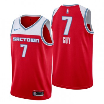 Sacramento Kings City Edition # 7 Kyle Guy Maillot Red