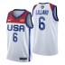 Équipe des États-Unis 2021 Jeux olympiques de Tokyo Basketball Damian Lillard Blanc Maillot
