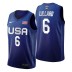 Équipe des États-Unis 2021 Jeux olympiques de Tokyo Basketball Damian Lillard Royal Mailot