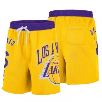 Los Angeles Lakers # 6 Lebron James 75ème anniversaire Courtours Courties en polaire
