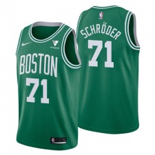 Boston Celtics icon Edition Dennis Schroder No. 71 Green Swingman Maillot