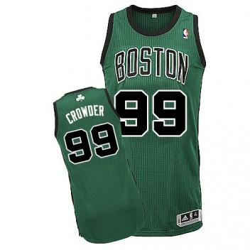 NBA Jae Crowder Authentique Hommes Vert Maillot - Adidas Magasin Boston Celtics #99 Rechange