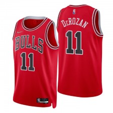 Chicago Bulls Demar Derozan ^ 11 75ème Anniversaire Diamond Rouge Swingman Maillot icon