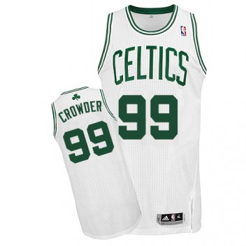 NBA Jae Crowder Authentique Hommes Blanc Maillot - Adidas Magasin Boston Celtics #99 Home