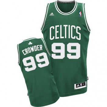 NBA Jae Crowder Swingman Hommes Vert Maillot - Adidas Magasin Boston Celtics #99 Road