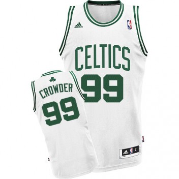 NBA Jae Crowder Swingman Hommes Blanc Maillot - Adidas Magasin Boston Celtics #99 Home
