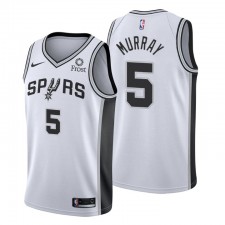 # 5 Dejounte Murray San Antonio Spurs Maillot Blanc Association Edition