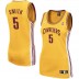 Cleveland Cavaliers # 5 J.R. Smith Femmes Gold Maillot